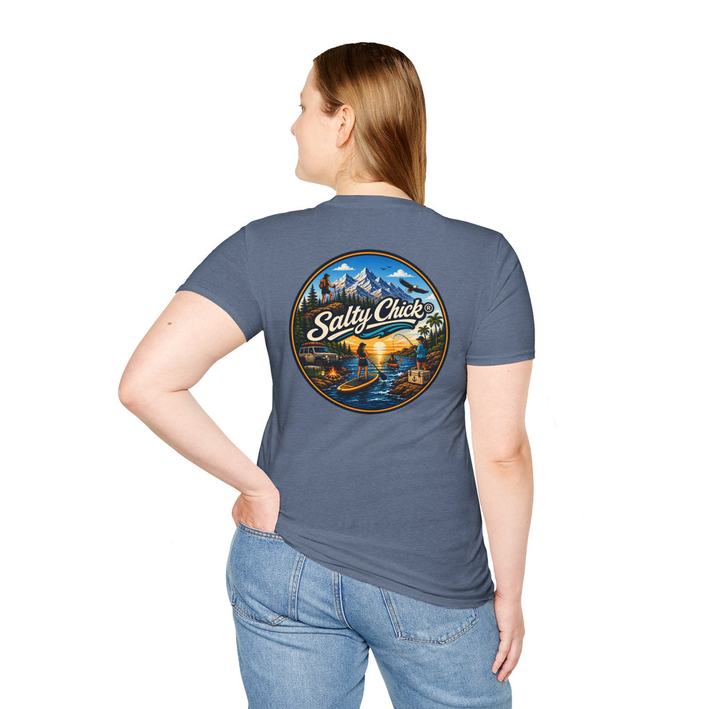 Salty Chick Universal Logo Cotton Tee – Coastal Life