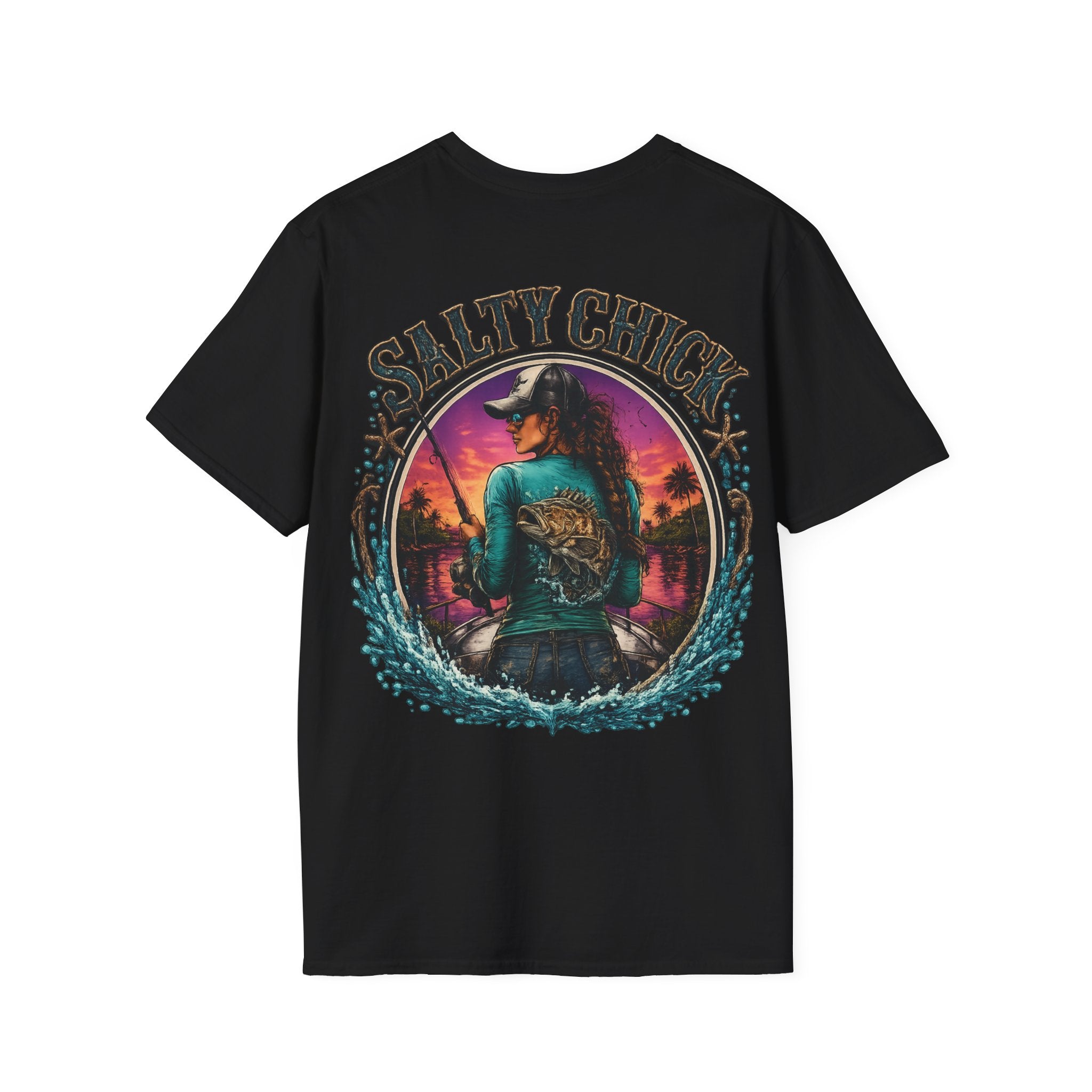 Salty Chick Cast All Day Cotton Tee