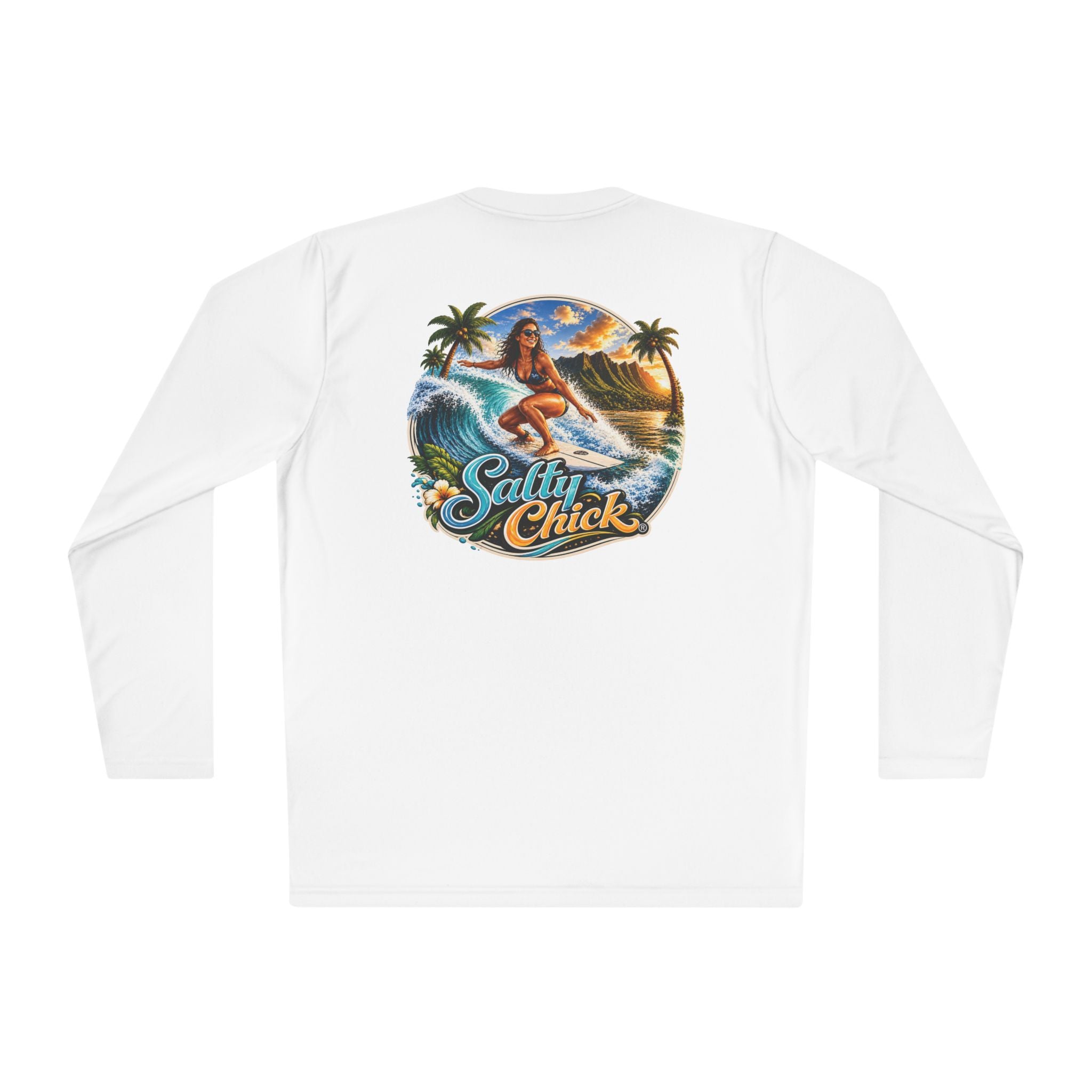 Salty Chick Surf & Swell Long Sleeve Performance Tee – Coastal Life