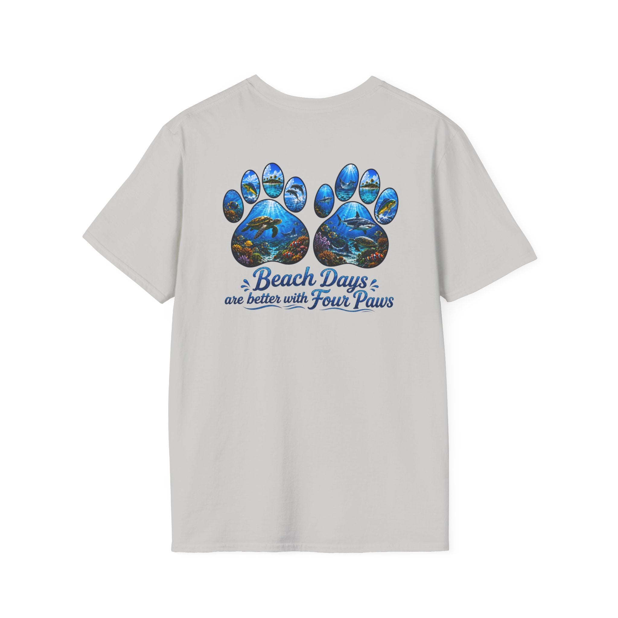 Salty Chick Paws & Waves Cotton Tee – Coastal Life