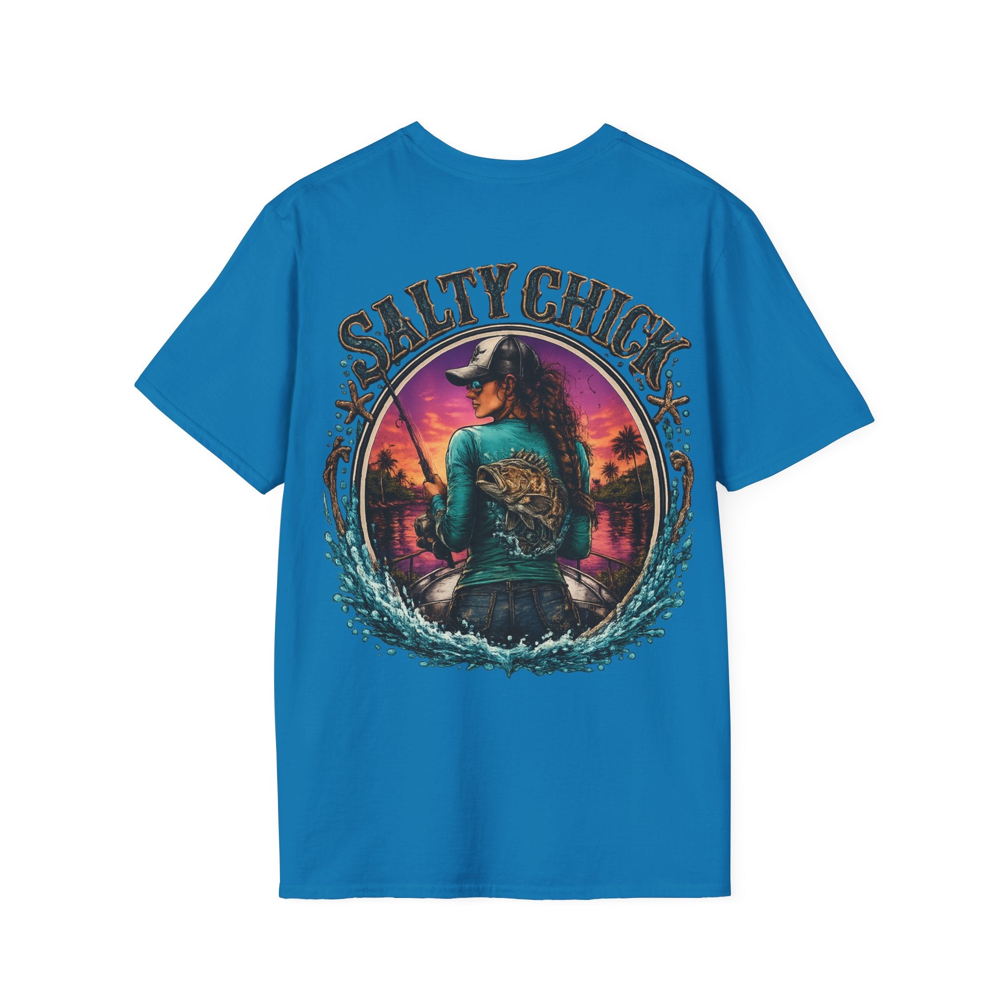 Salty Chick Cast All Day Cotton Tee