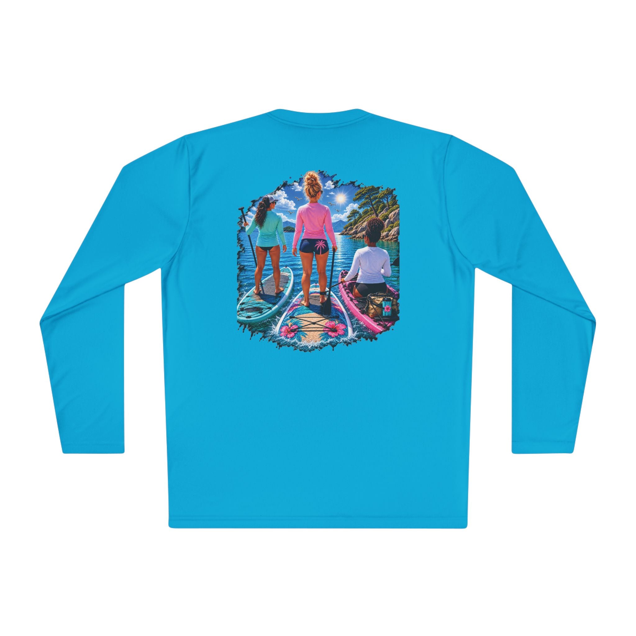 Paddleboading on the river Moisture Wicking Long Sleeve