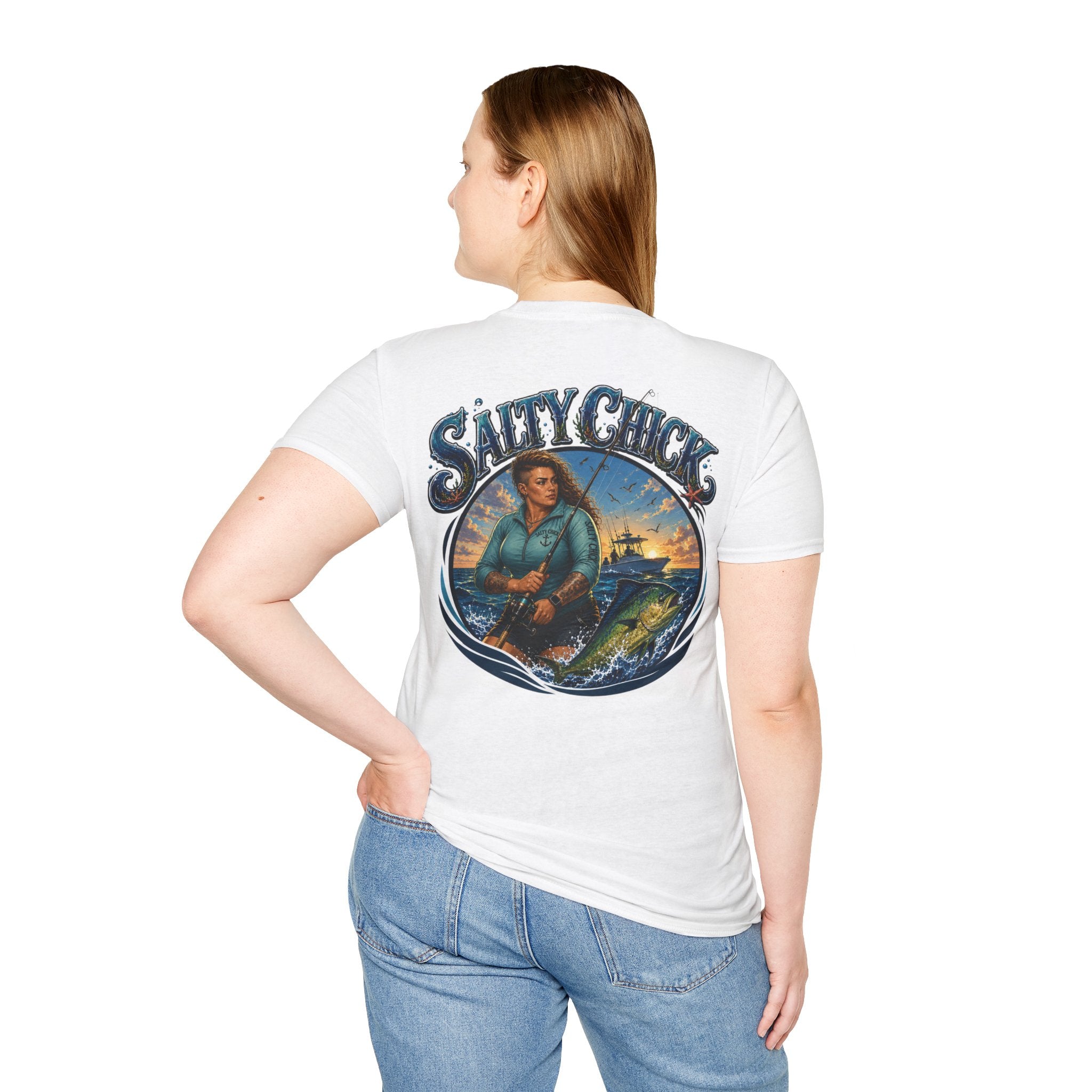 Salty Chick Saltwater Soul Cotton Tee – Fishing