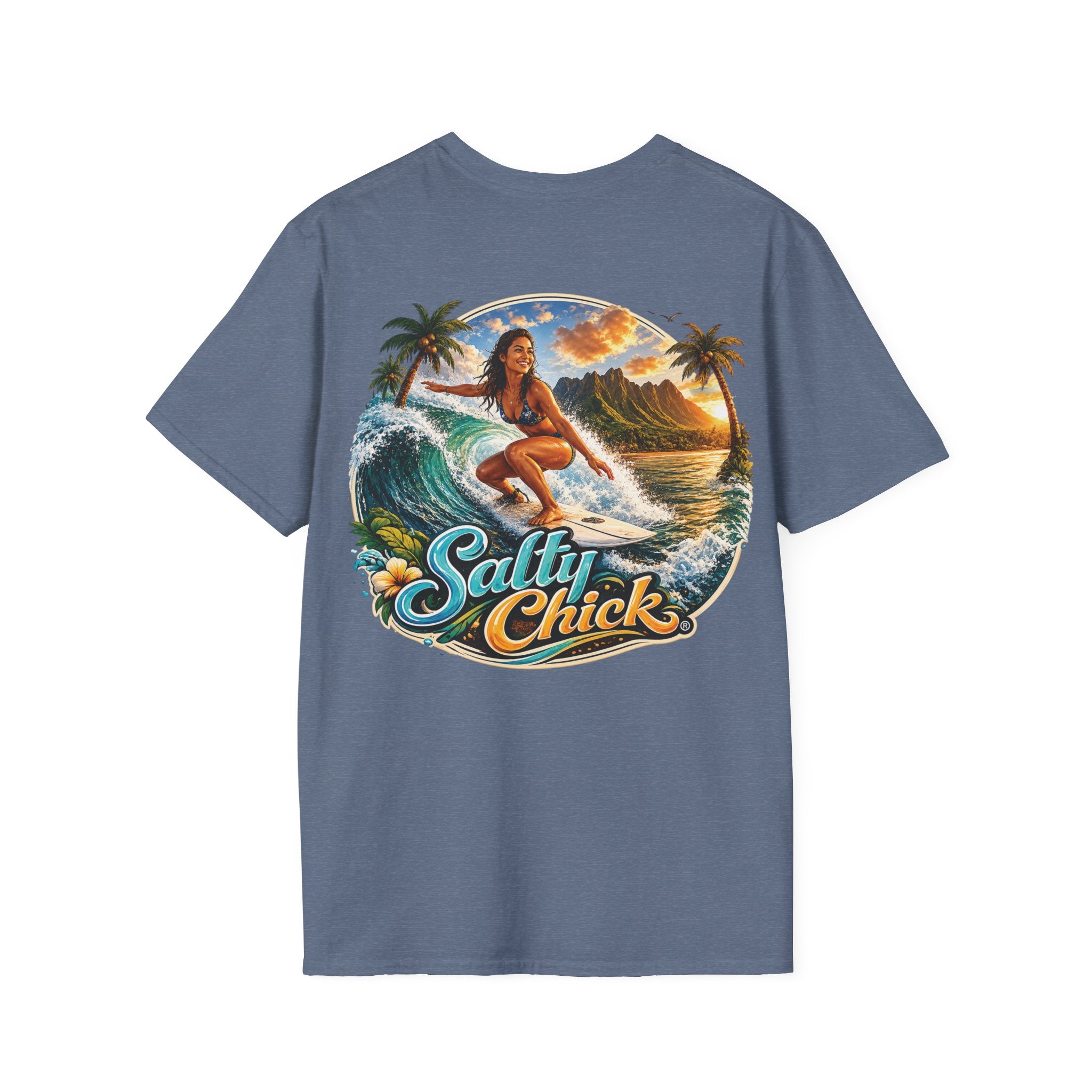 Salty Chick Surf's Up Cotton Tee – Coastal Life
