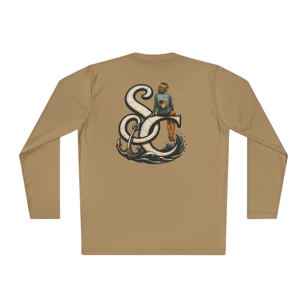 Salty Chick Short Hair Logo Long Sleeve – Coastal Life