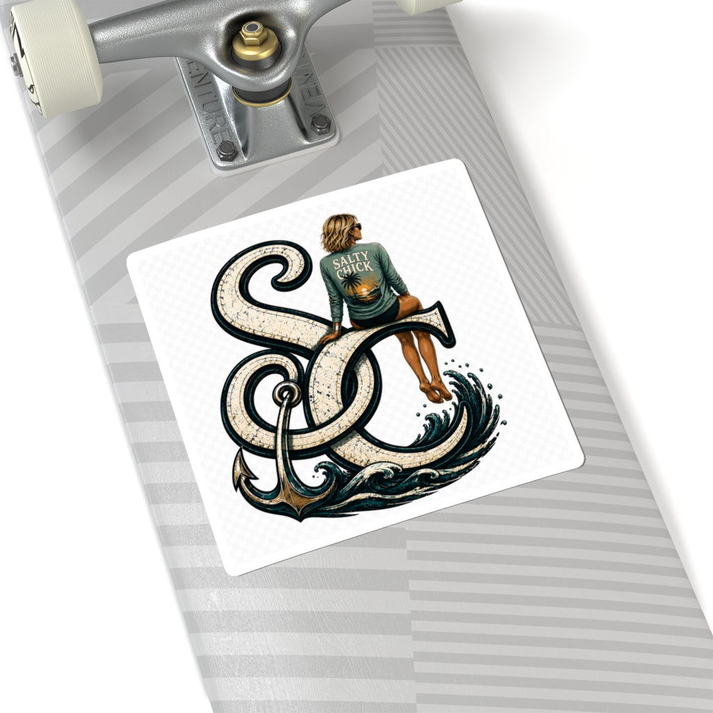 Salty Chick Blonde Kiss-Cut Vinyl Sticker