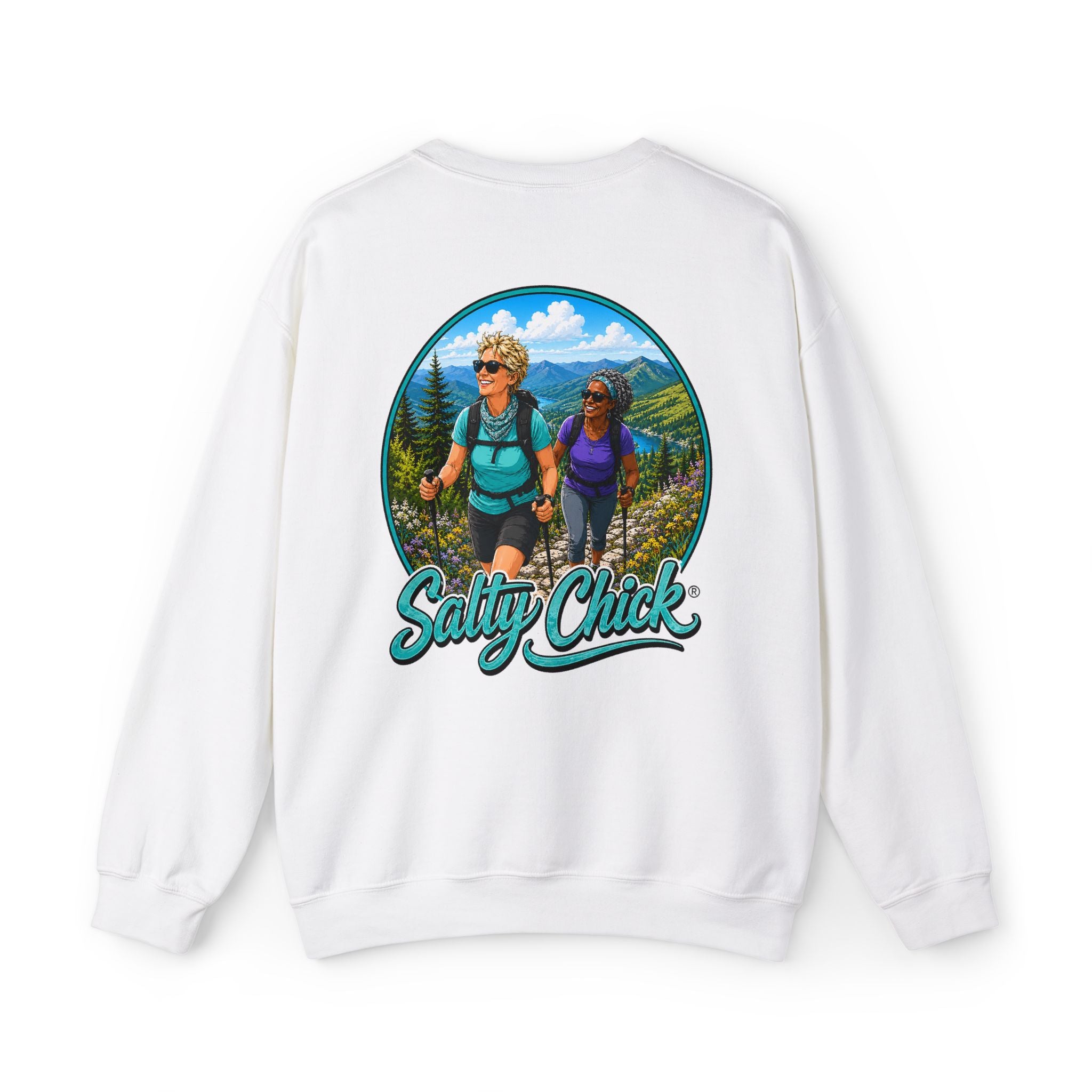 Salty Chick Summit Days Crewneck Sweatshirt – Mountain Biking & Trails