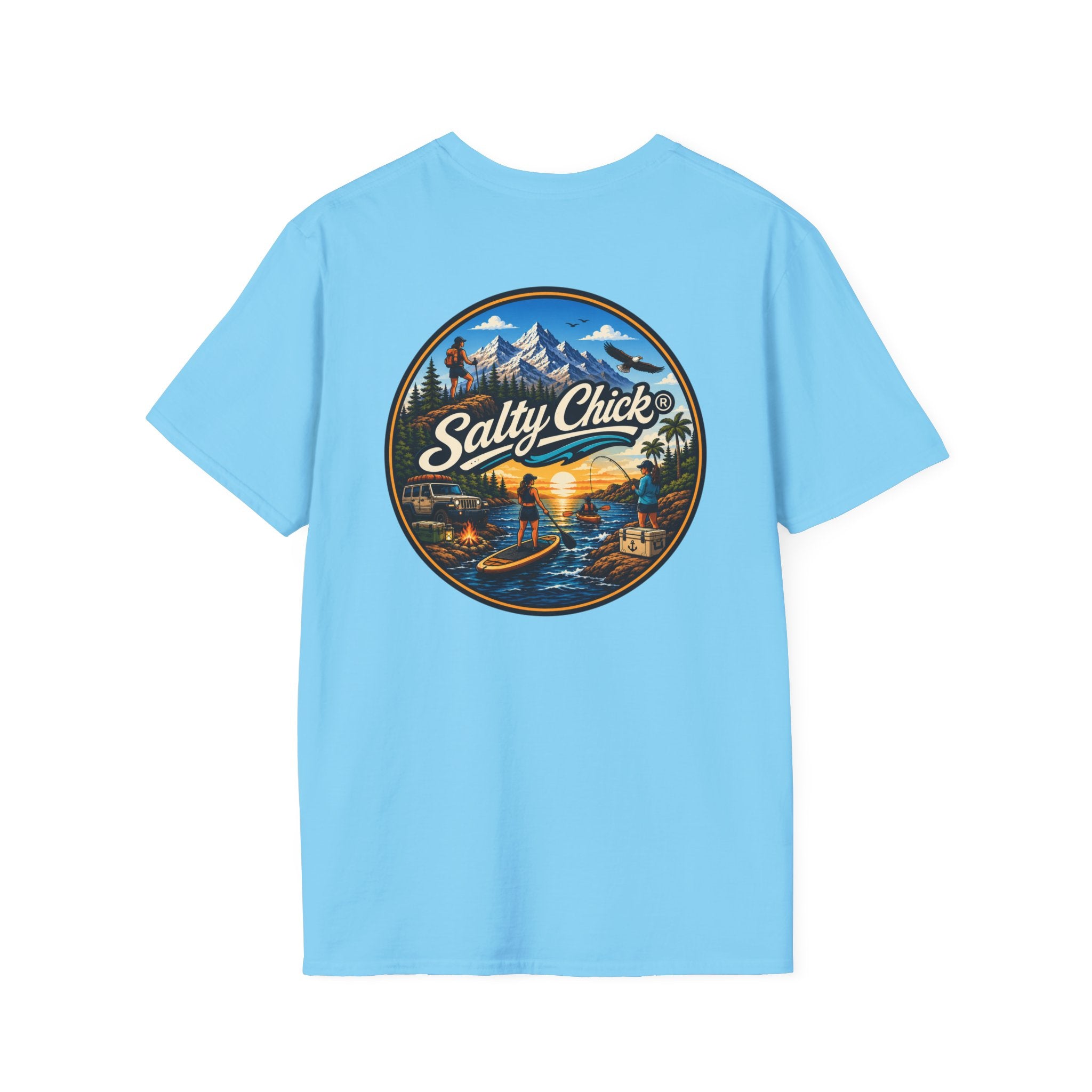 Salty Chick Universal Logo Cotton Tee – Coastal Life