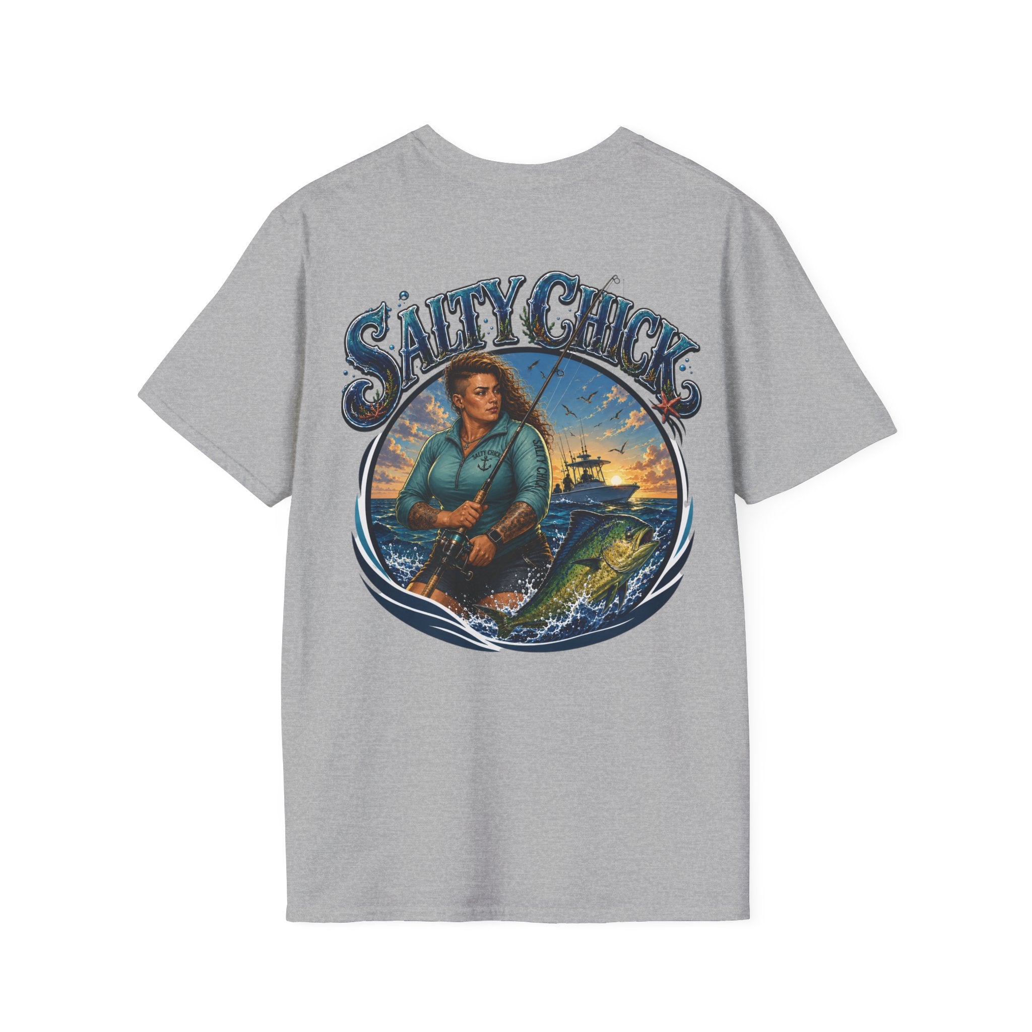 Salty Chick Saltwater Soul Cotton Tee – Fishing