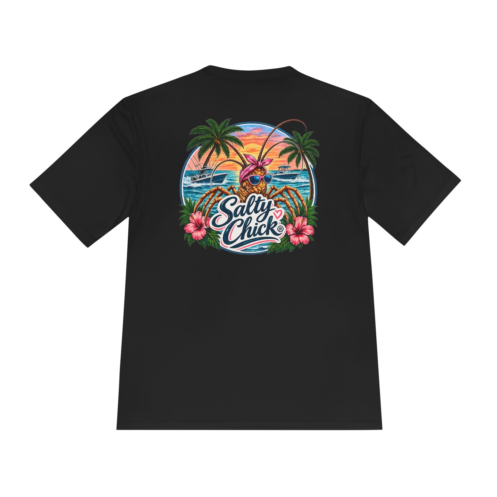Salty Chick Lobster Haul Moisture Wicking Tee – Fishing