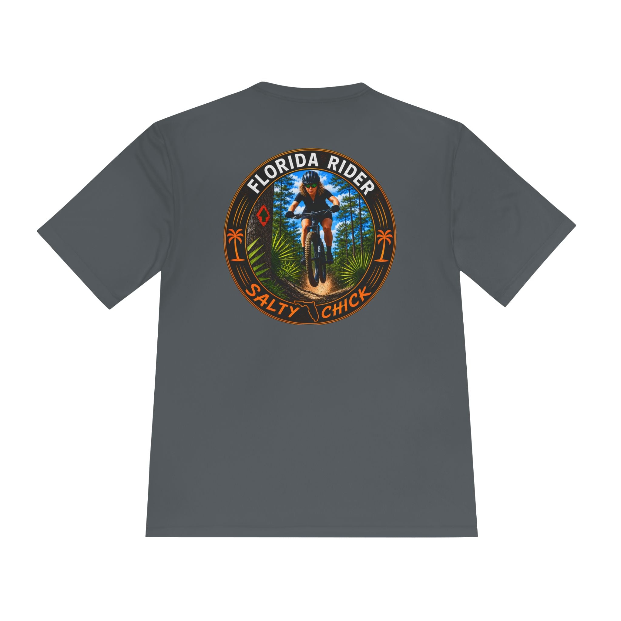 Salty Chick Singletrack Performance Tee – Mountain Biking & Trails