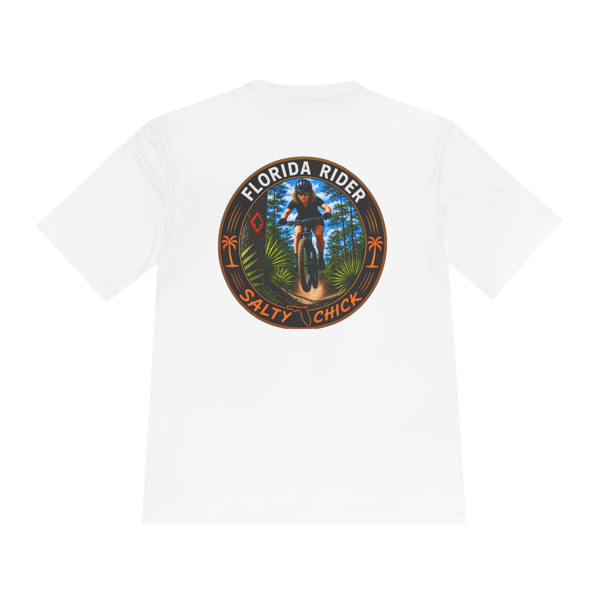 Salty Chick Singletrack Performance Tee – Mountain Biking & Trails