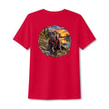 Dog Lake Sunset V-Neck Tee — Choc Lab