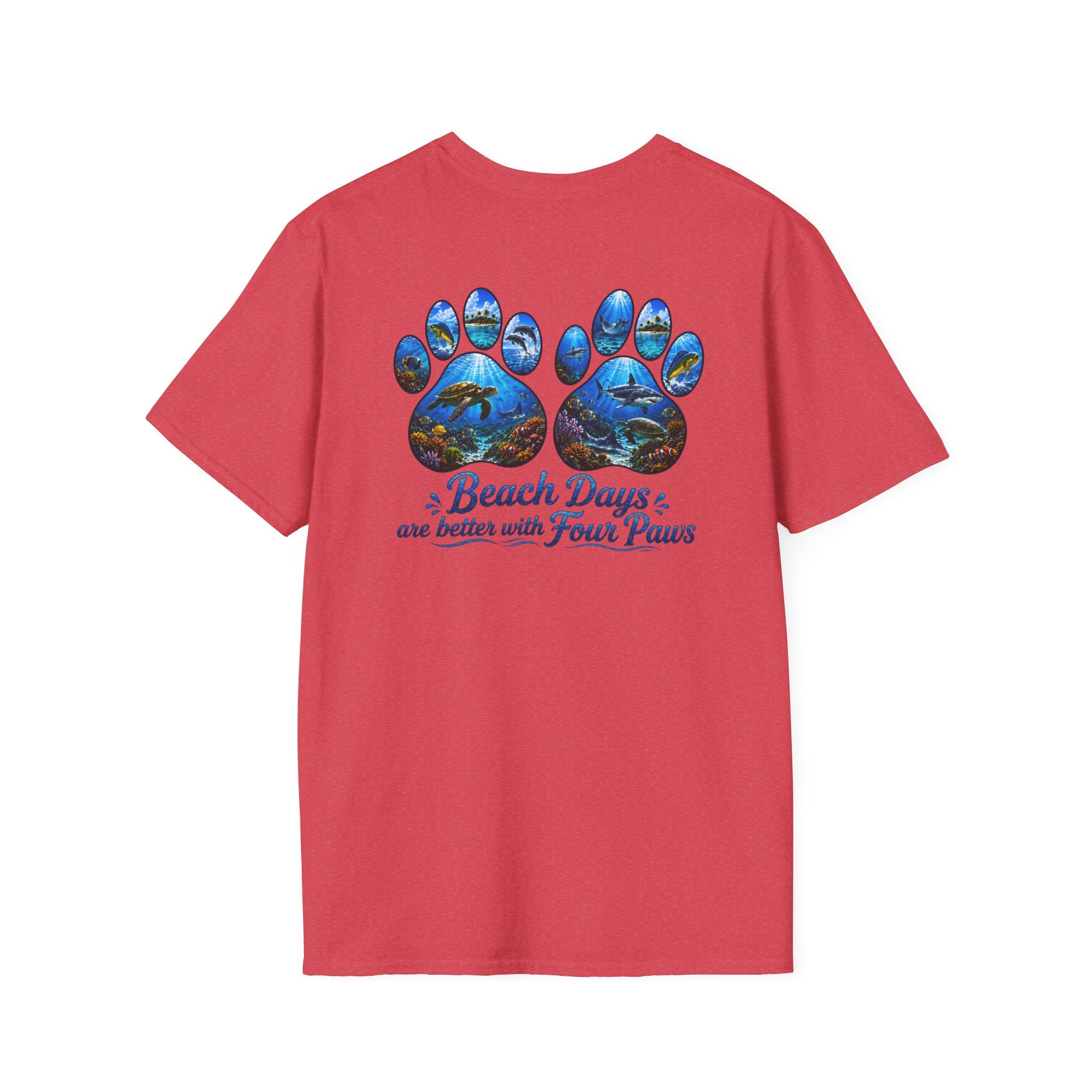 Salty Chick Paws & Waves Cotton Tee – Coastal Life