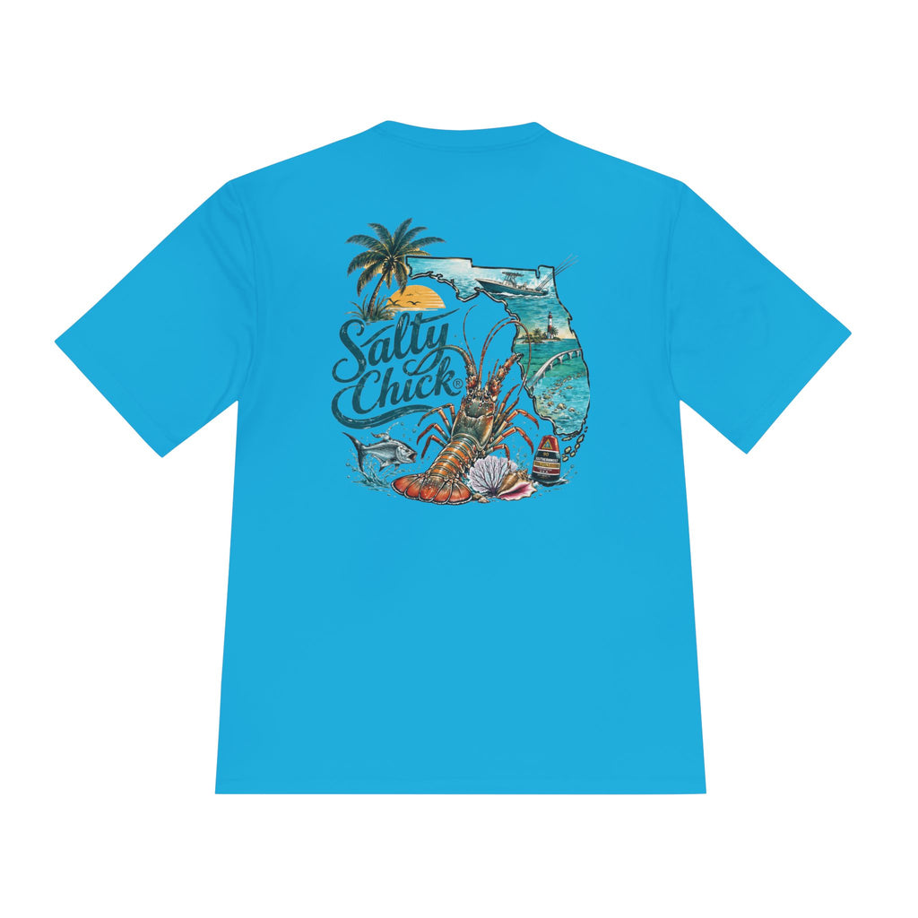 Salty Chick Lobster Life Moisture Wicking Tee – Fishing