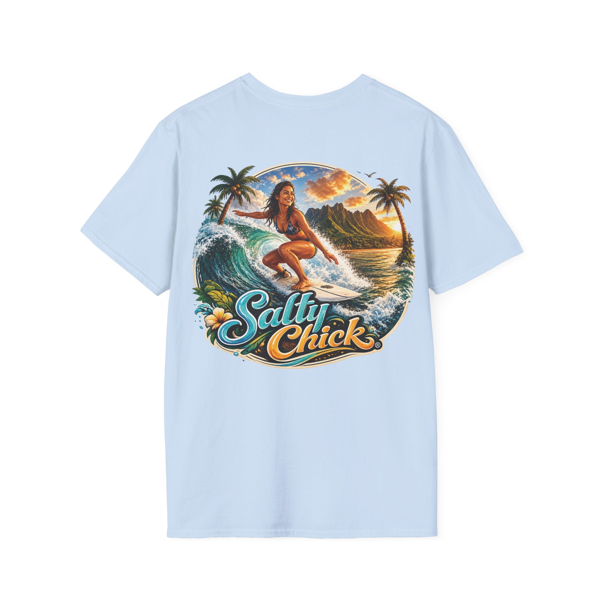 Salty Chick Surf's Up Cotton Tee – Coastal Life