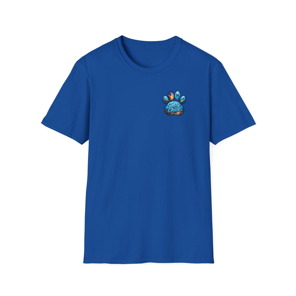 Salty Chick Paws & Waves Cotton Tee – Coastal Life