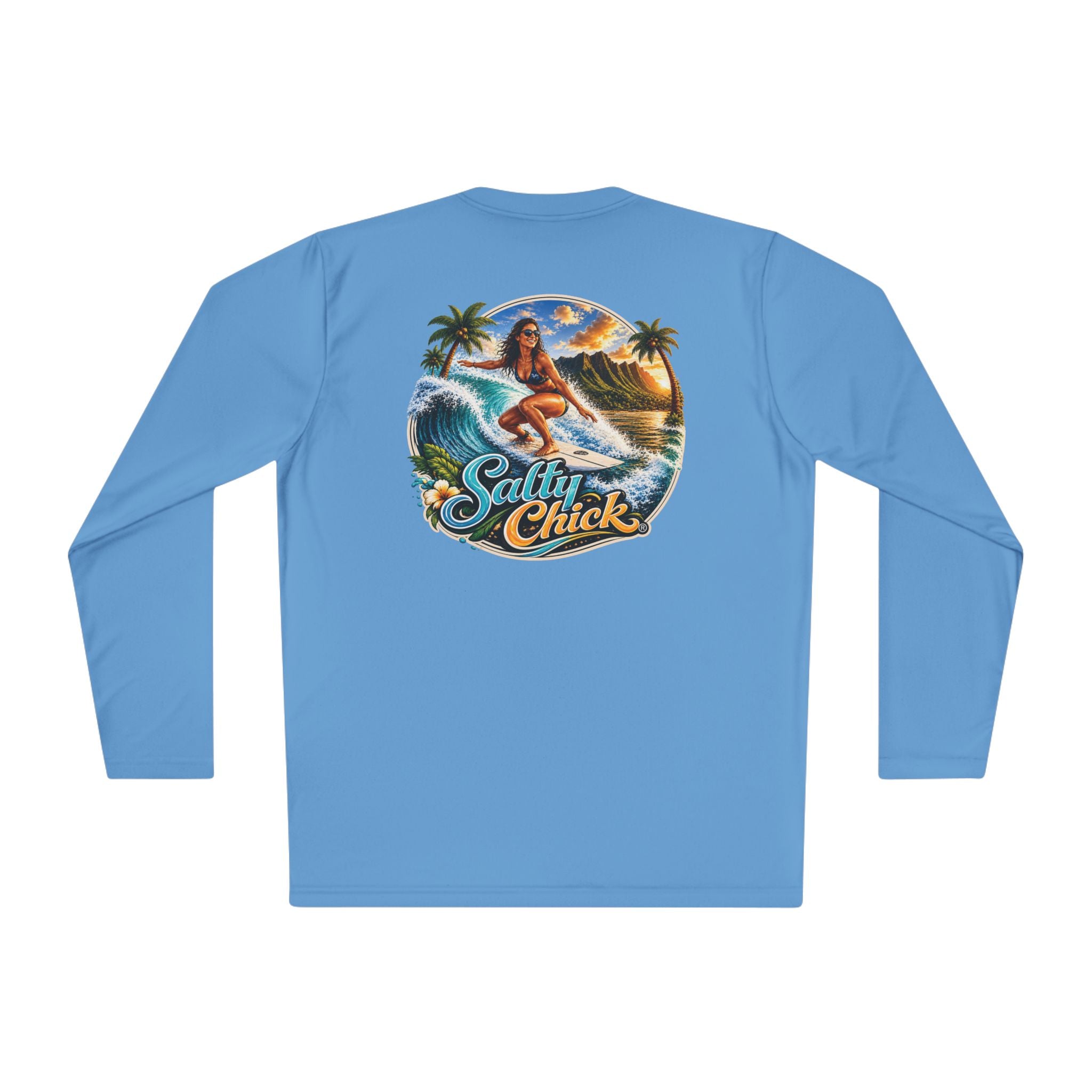 Salty Chick Surf & Swell Long Sleeve Performance Tee – Coastal Life