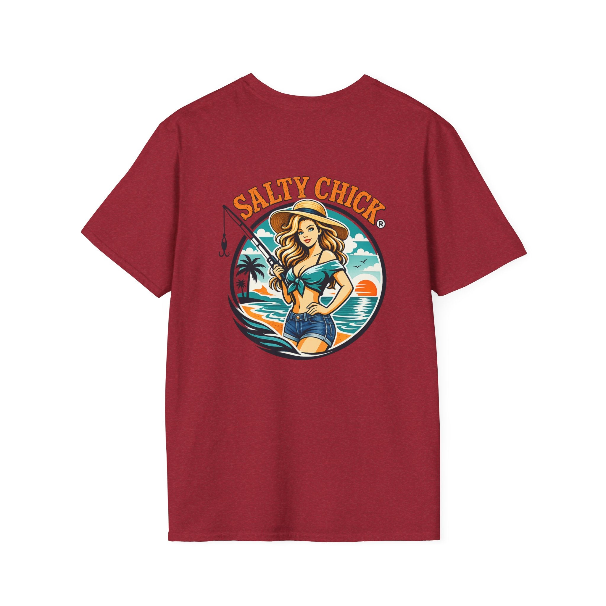 Salty Chick Girly Front Design Cotton Tee 2 – Coastal Life