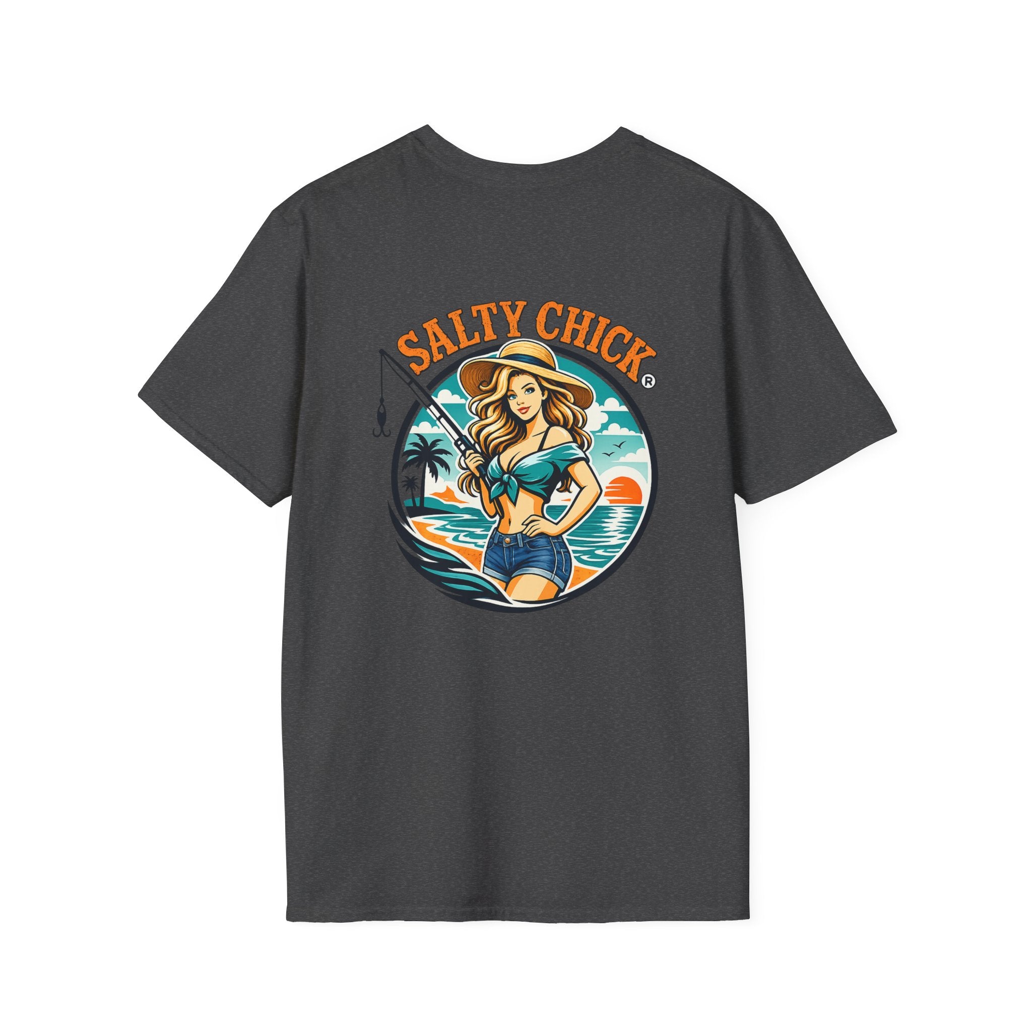 Salty Chick Girly Front Design Cotton Tee 2 – Coastal Life