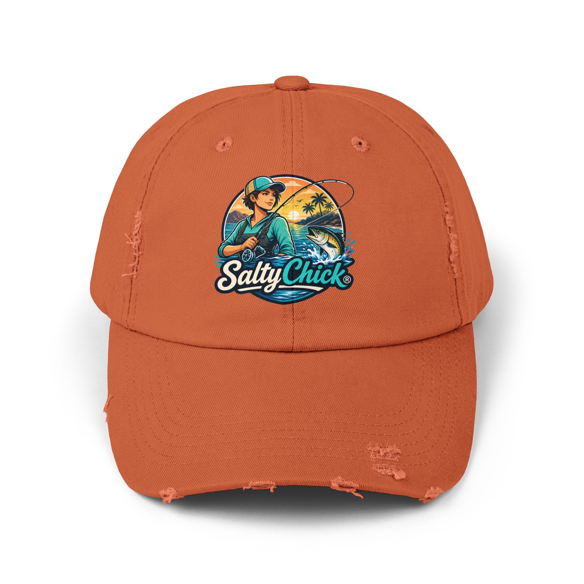 Salty Chick Coastal Wanderer Distressed Cap – Coastal Life