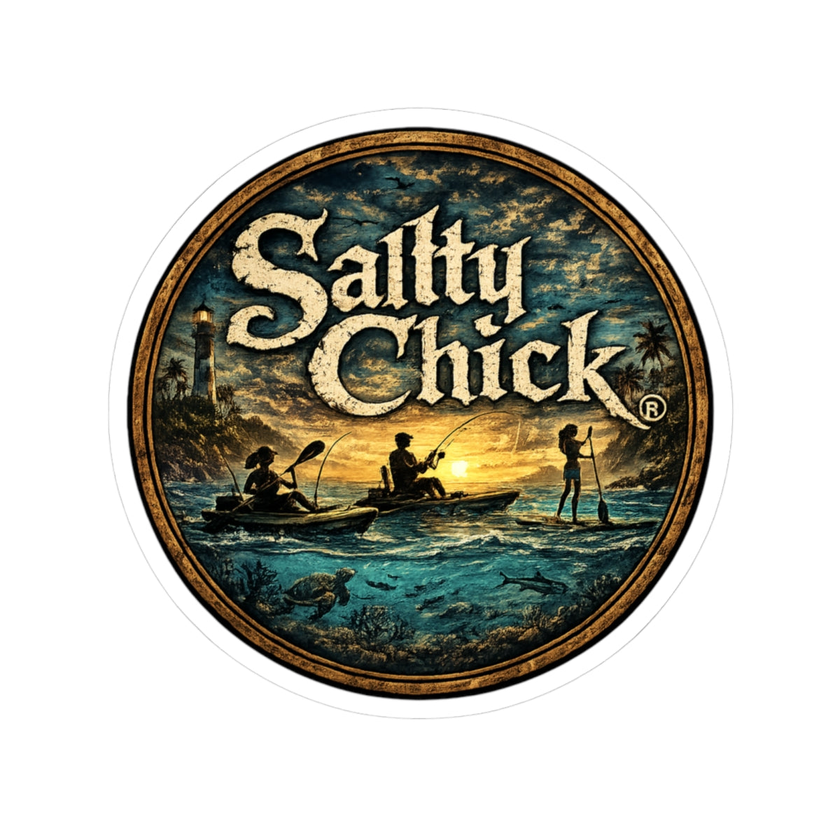 Salty Chick Universal Kiss-Cut Vinyl Sticker