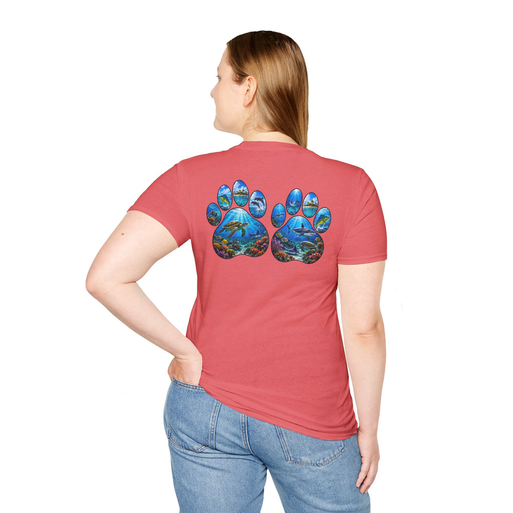 Salty Chick Dog Paws Cotton Tee – Coastal Life