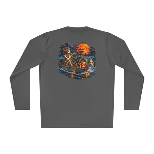Haunted Waters Fishing Shirt – Skeleton Angler & Dog