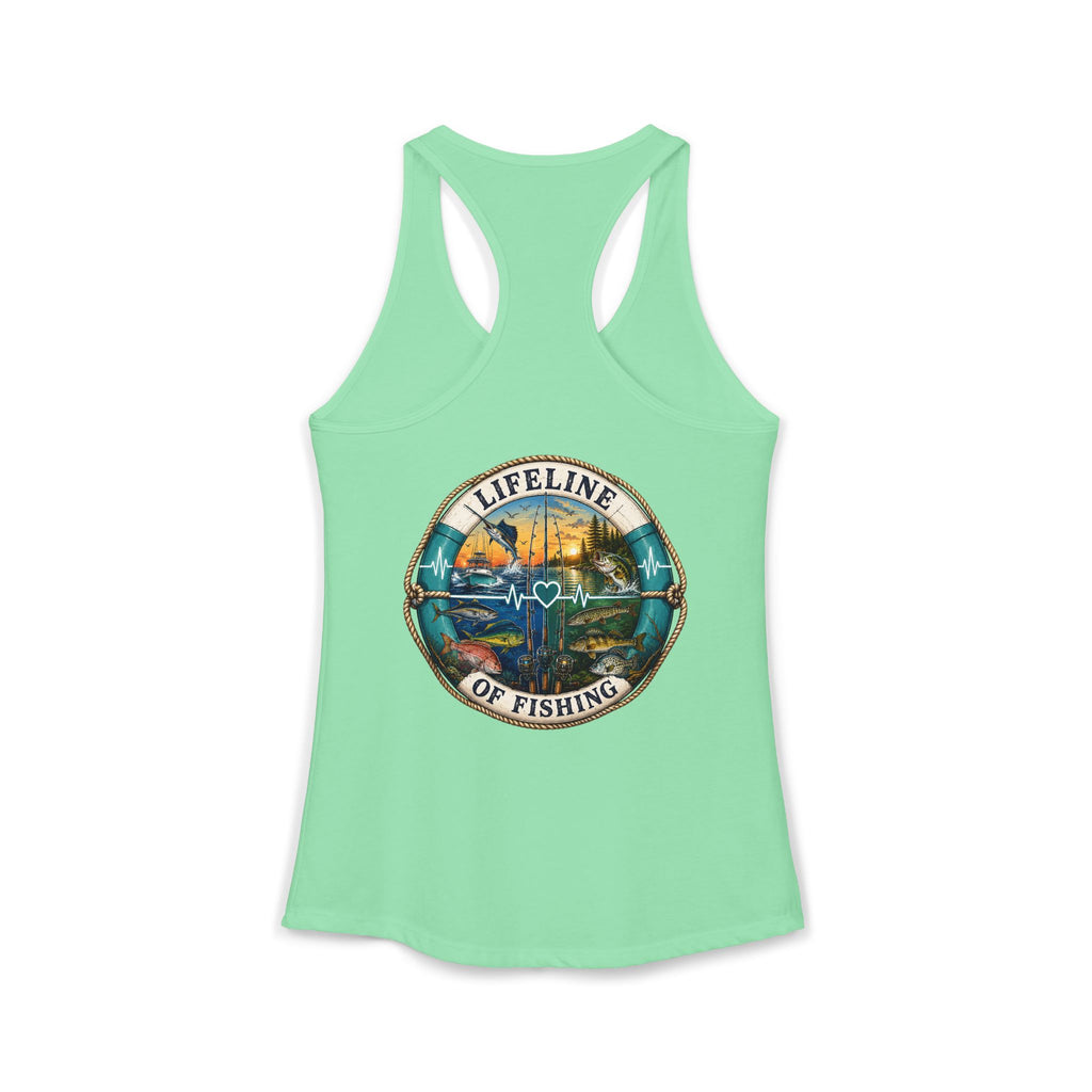 Performance Racerback Tank-Lifeline of fishing