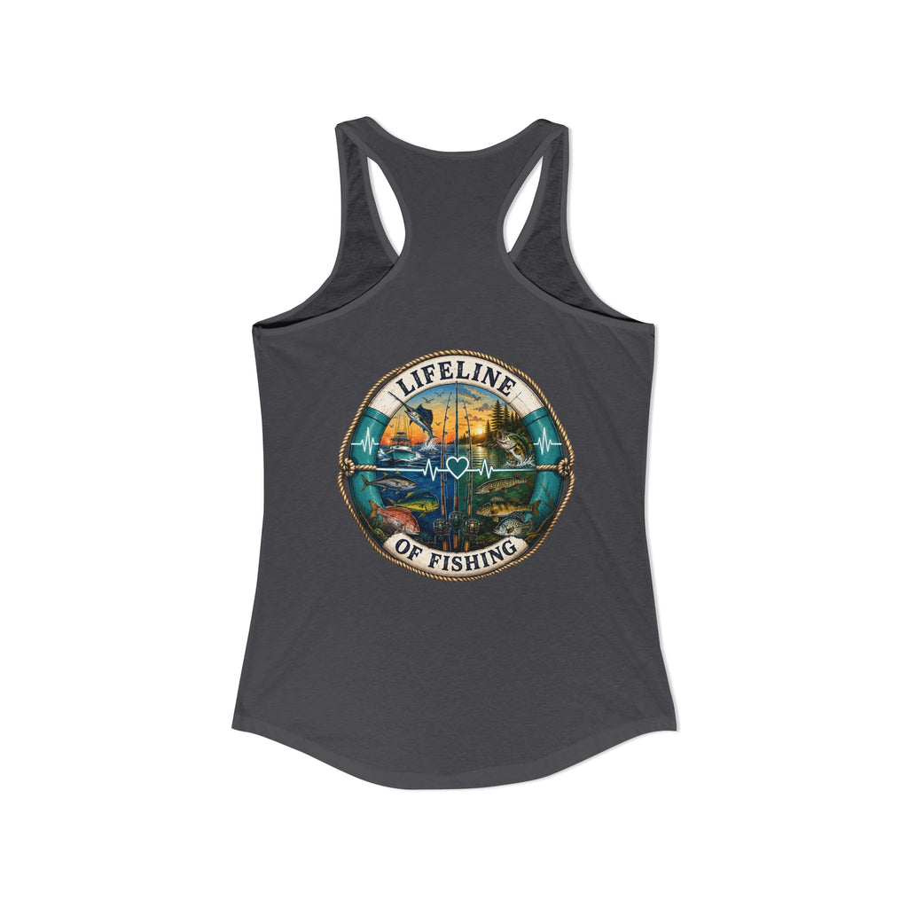 Performance Racerback Tank-Lifeline of fishing