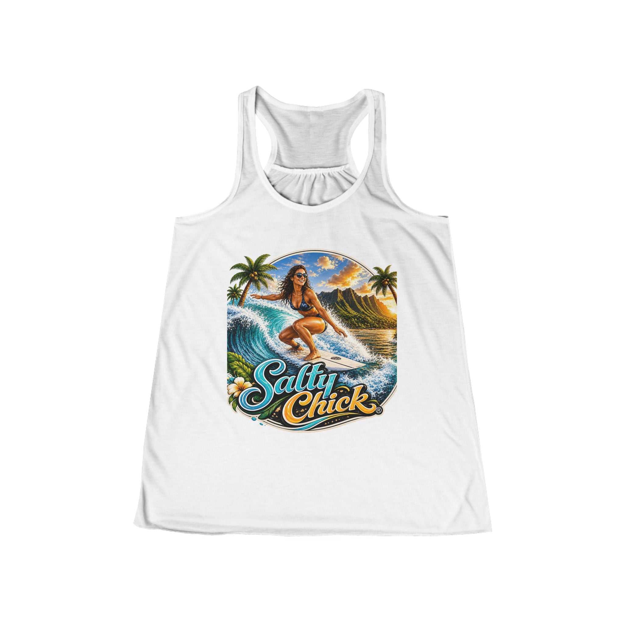 Salty Chick Surf's Up Racerback Tank – Coastal Life