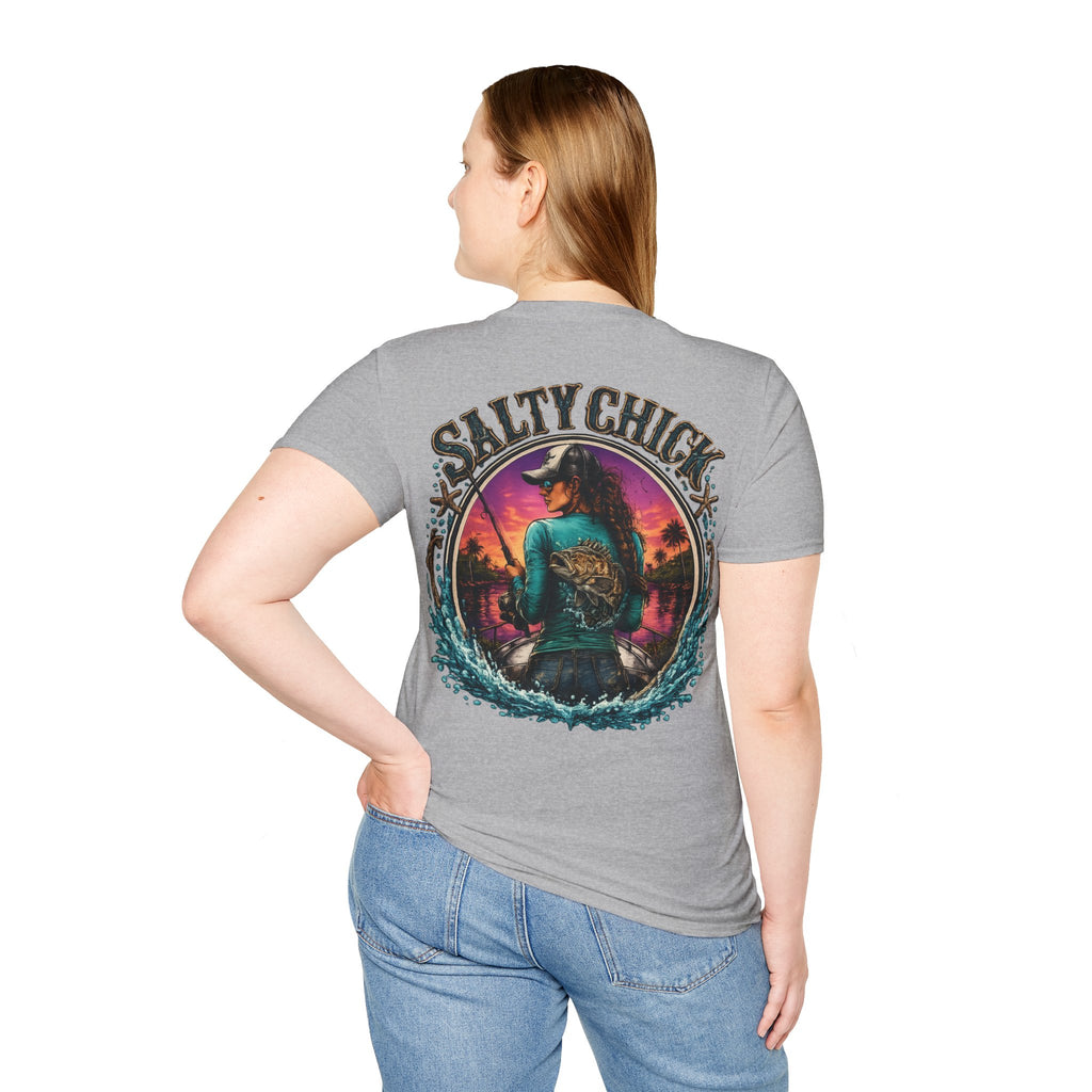 Salty Chick Cast All Day Cotton Tee