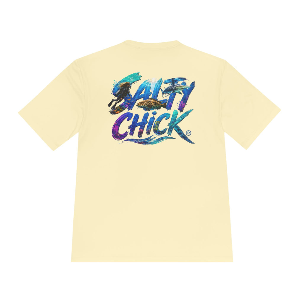Salty Chick Dive Deep Performance Tee – Coastal Life