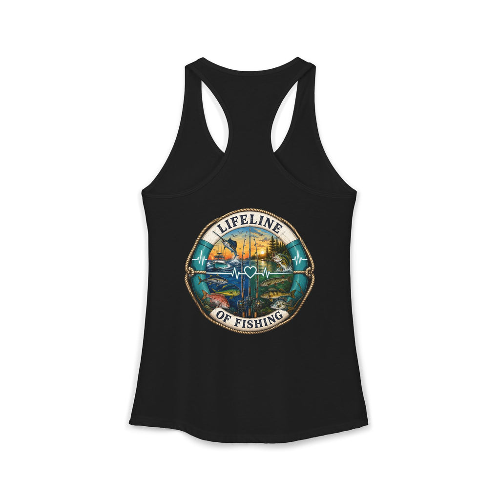 Performance Racerback Tank-Lifeline of fishing