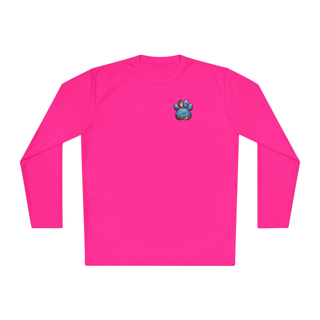 Unisex Moisture Wicking Long Sleeve- Paw me to the Ocean