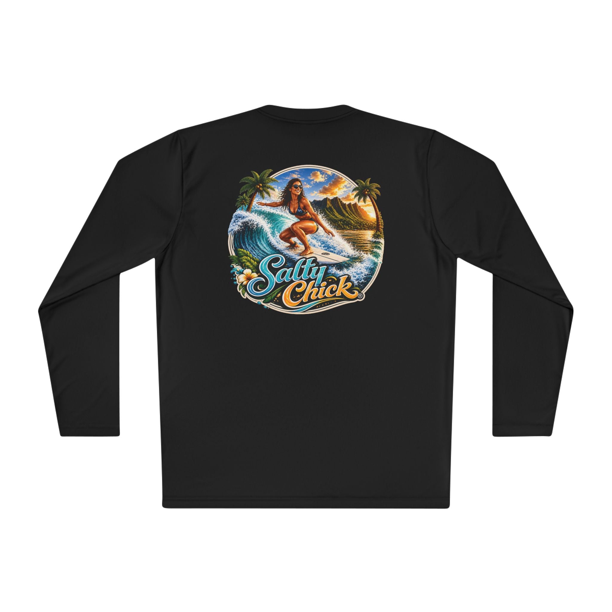 Salty Chick Surf & Swell Long Sleeve Performance Tee – Coastal Life