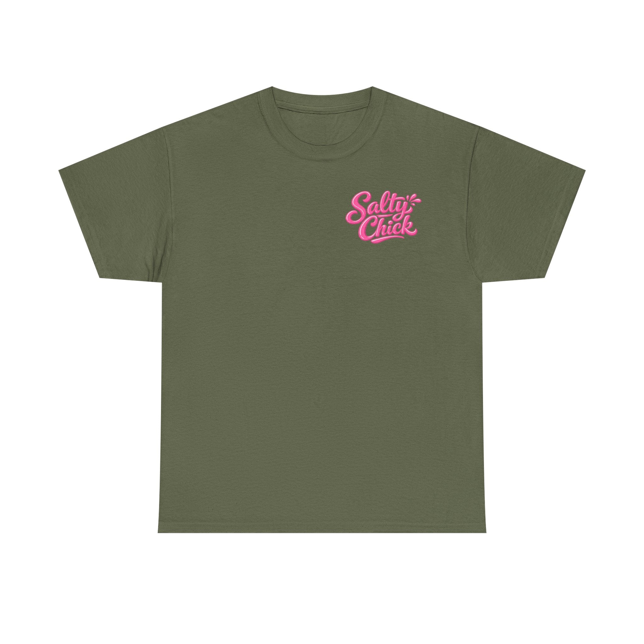 Salty Chick Hooked & Happy Heavy Cotton Tee – Fishing