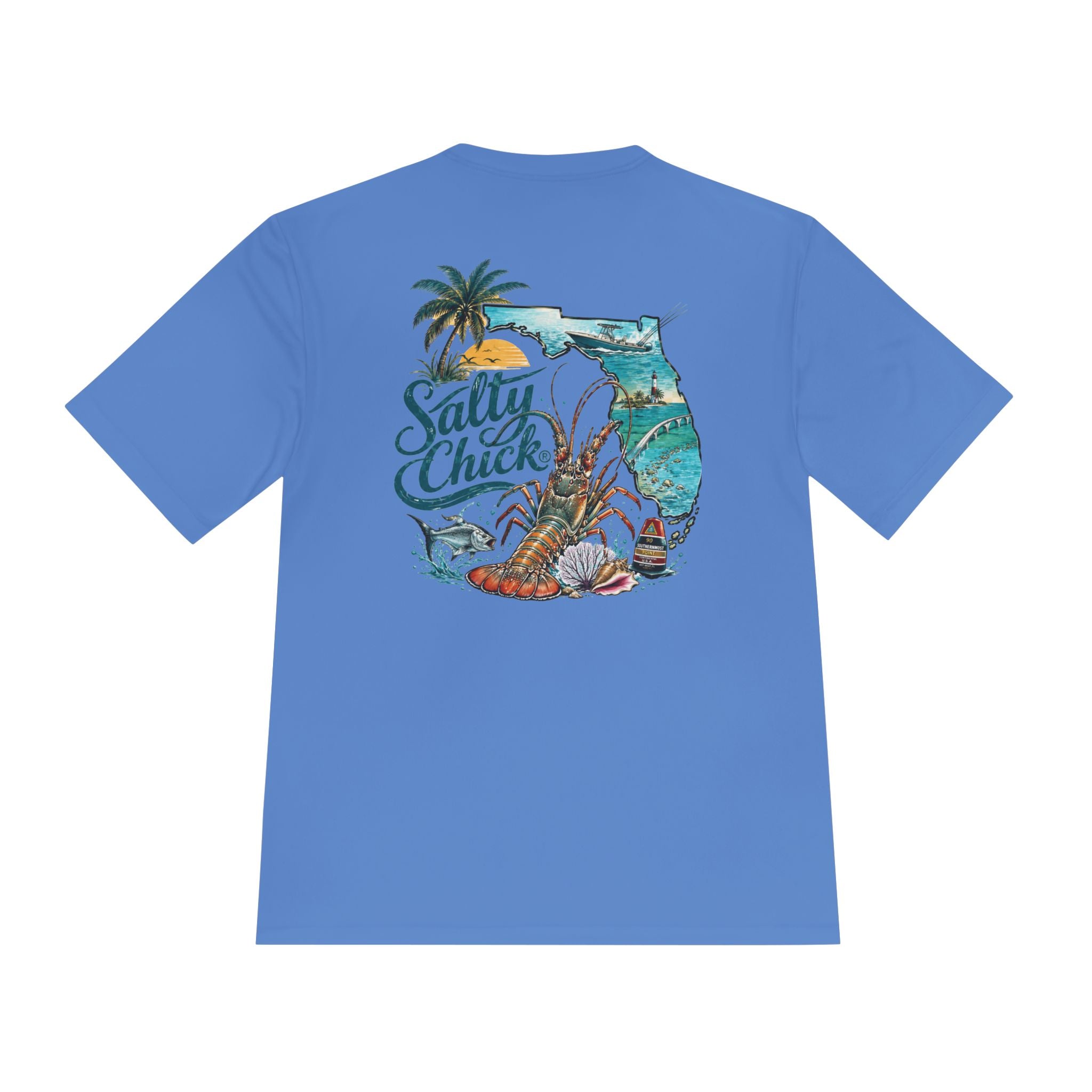 Salty Chick Lobster Life Moisture Wicking Tee – Fishing