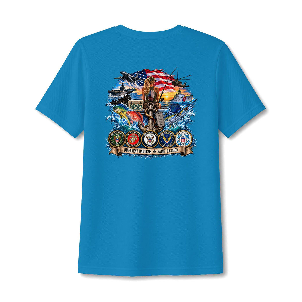 Women's PosiCharge RacerMesh Military Services V-Neck Tee