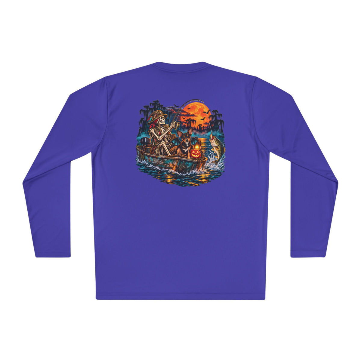 Haunted Waters Fishing Shirt – Skeleton Angler & Dog