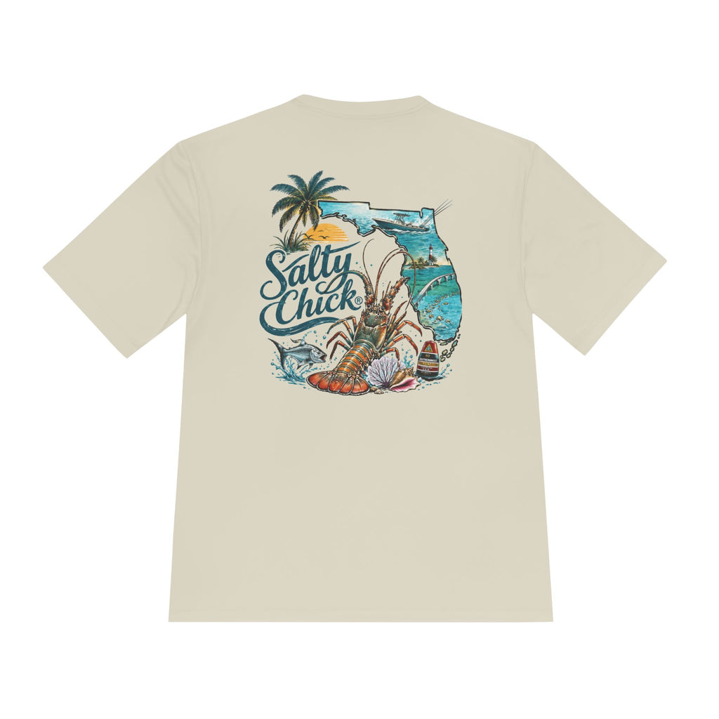 Salty Chick Lobster Life Moisture Wicking Tee – Fishing