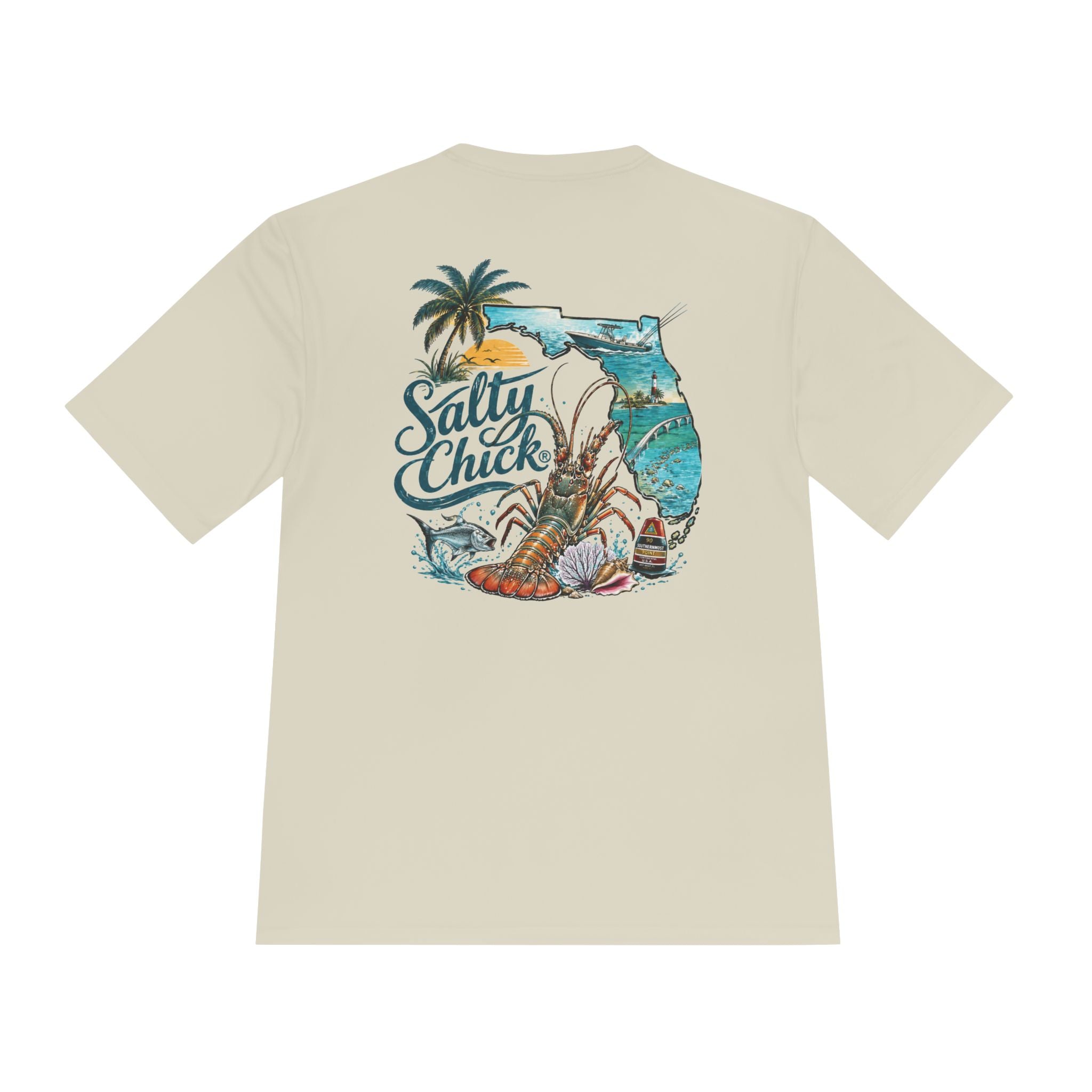 Salty Chick Lobster Life Moisture Wicking Tee – Fishing