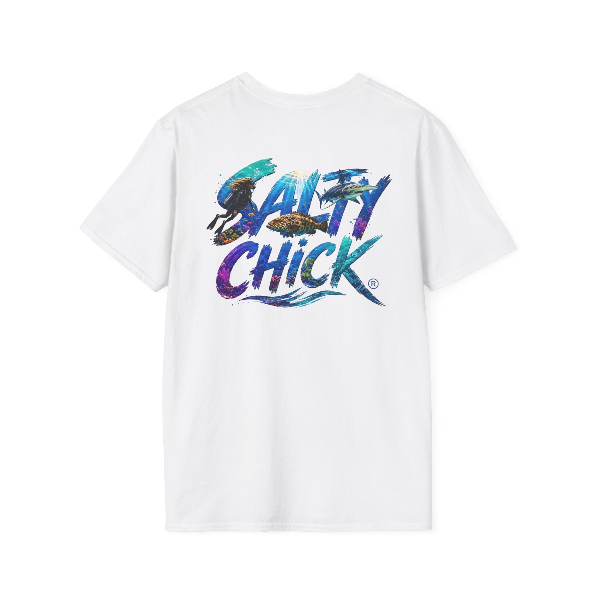 Salty Chick Diver Down Cotton Tee – Coastal Life