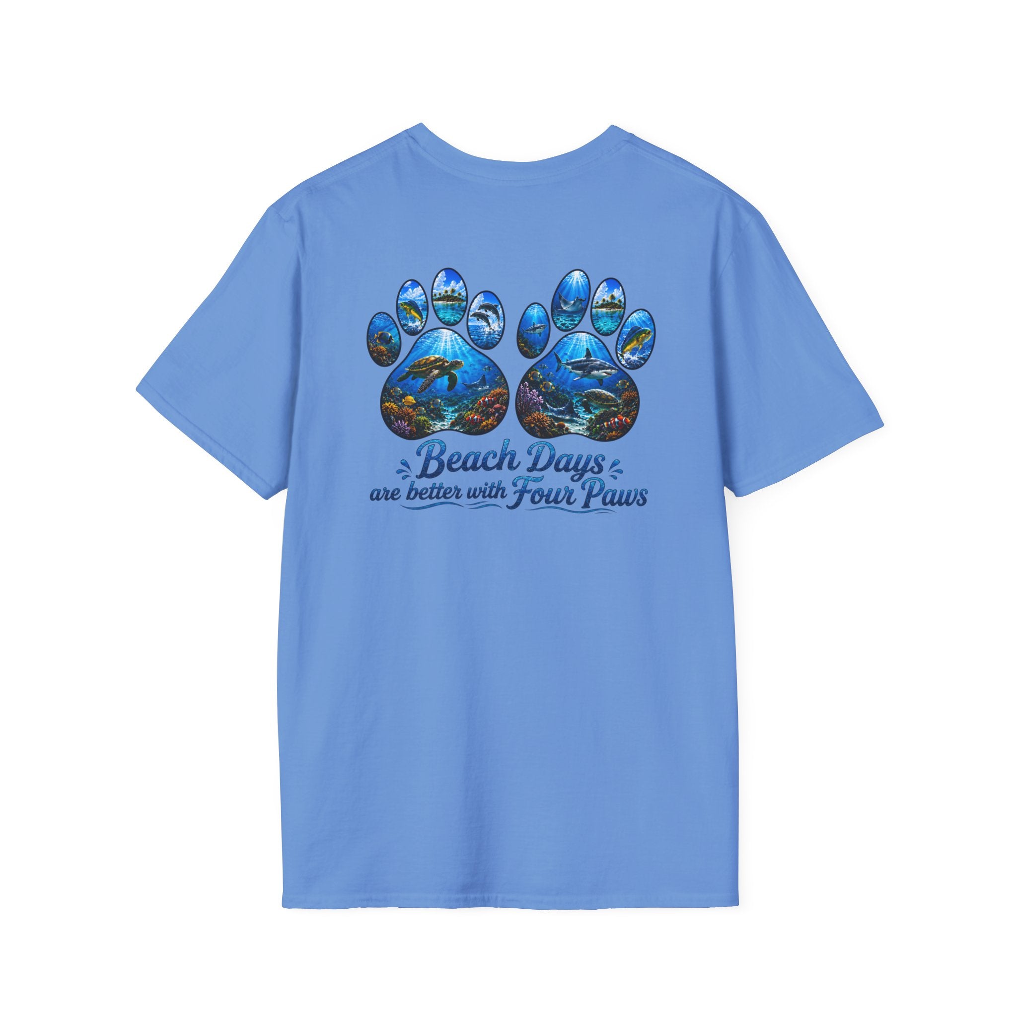 Salty Chick Paws & Waves Cotton Tee – Coastal Life