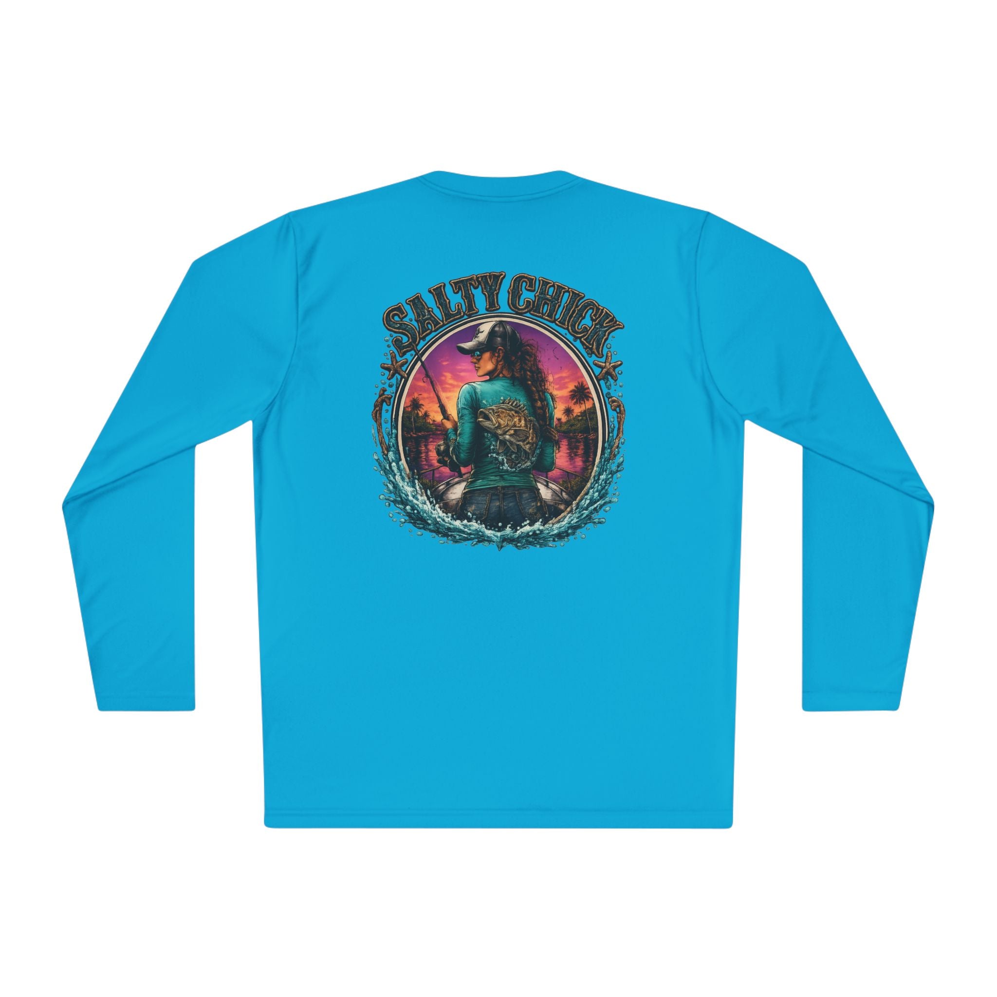 Salty Chick Cast & Reel Long Sleeve – Fishing