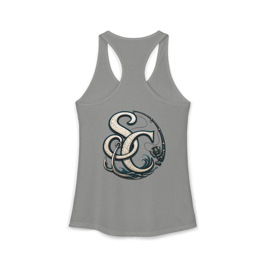 Performance Racerback Tank-SC fishing logo