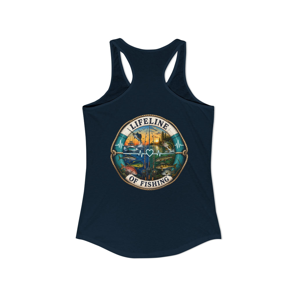 Performance Racerback Tank-Lifeline of fishing