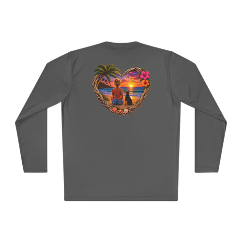 Female with tripod dog Moisture Wicking Long Sleeve