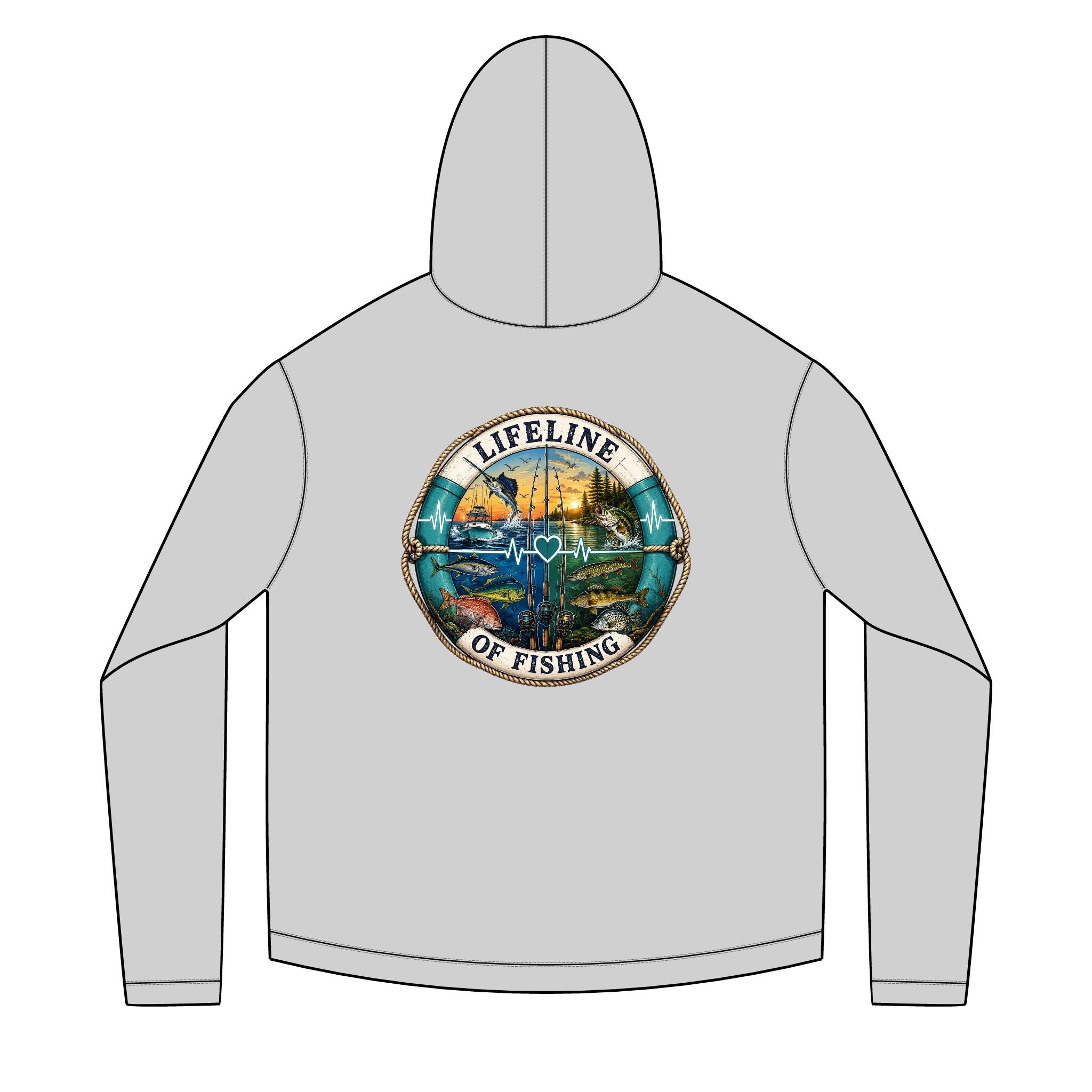 Salty Chick Lifeline Long Sleeve Solar Hoodie – Fishing