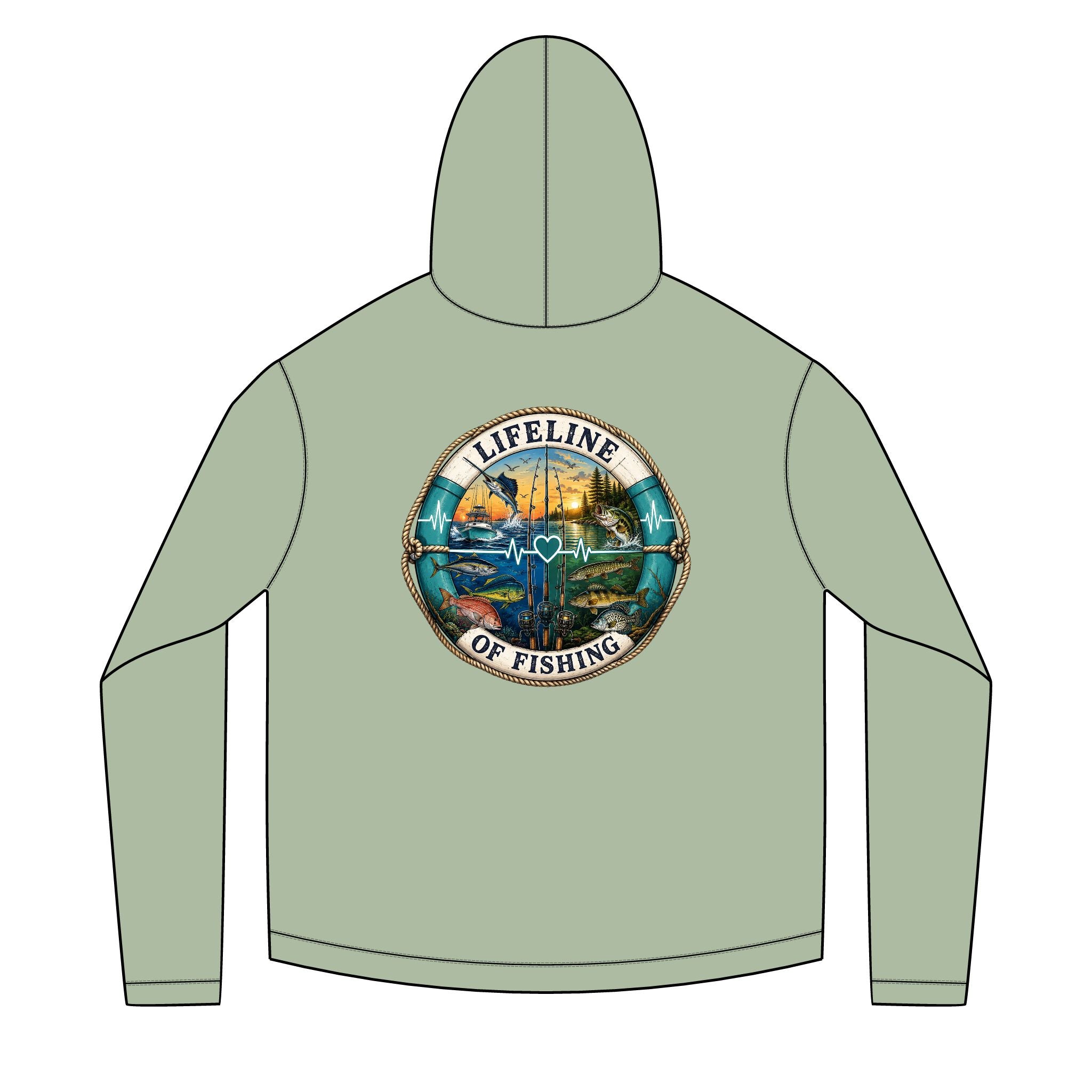 Salty Chick Lifeline Long Sleeve Solar Hoodie – Fishing